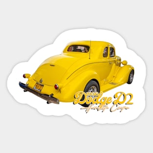 1936 Dodge D2 Hardtop Coupe Sticker